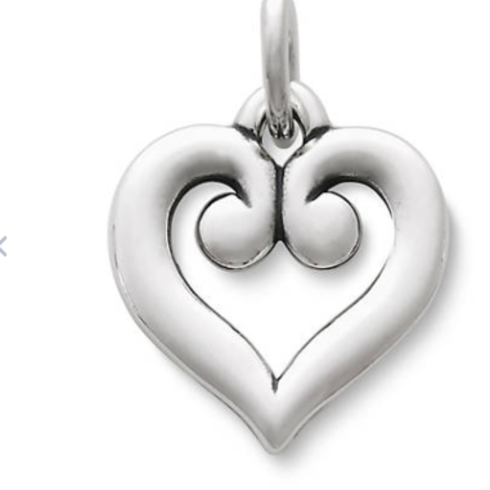 James Avery Scrolled Heart Charm